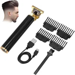 kaku Professional Vintage T9 Hair Trimmer Clipper T-Shape Design & Dragon Style G139 Fully Waterproof Grooming Kit 120 min Runtime 4 Length Settings image 1