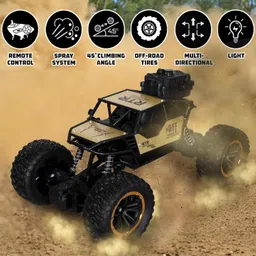 nickspool 1:18 RC Rock Crawler Car with Mist, 2WD Off-Road Monster Truck for Kids image 5