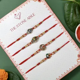the stone aisle Designer ALF-059 Assorted Rakhi Set-picture-22