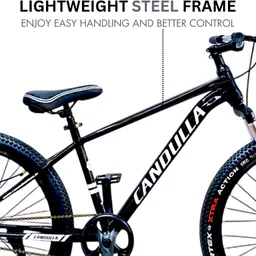 candulla BLACK HAWK SINGLE SPEED | FULLY FITTED | FRONT SUSPENSION | DUAL DISC 26 T (inch) Mountain Cycle image 5
