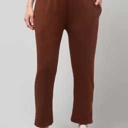 diamond ruby Women Striped Brown Track Pants image 3