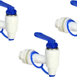 halsey 3 Pcs RO Tap Set - Compatible with All RO Water Purifiers-White Tap Mount Water Filter image 1