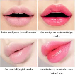 mkldsrh Waterproof Color Changing Flower Jelly Crystal Glossy Lipstick For Women & Girls image 4