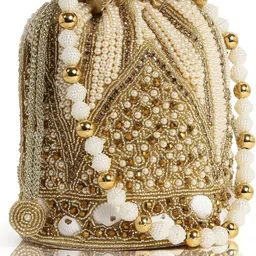 falcon bag Girls Gold Potli image 3