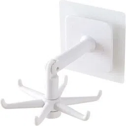 vrdh Wall mounting Self Adhesive 360 Degree Rotating Hook for Hanging(Pack of 1)1.47 Hook 6 image 1