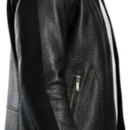 leather retail Men Self Design Biker/Riding Jacket image 3