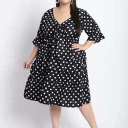 gomes Women Fit and Flare Multicolor Midi/Calf Length Dress-picture-28