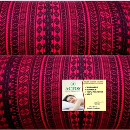 actos Round Microfibre Geometric Bolster Pack of 2-picture-17