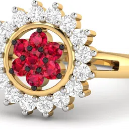 PC Jeweller The Erszok 22kt Ruby Yellow Gold ring-picture-22