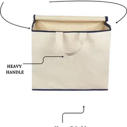 kmr Cotton Multipurpose Grocery Vegetable and Clothes Storage Zip Bags Grocery Bag Cotton Laundry Bag-image-56
