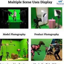 WINDROP SOLUTIONS 8x12ft Regular Green Screen Backdrop Background Photo Videos YouTube Reflector image 3