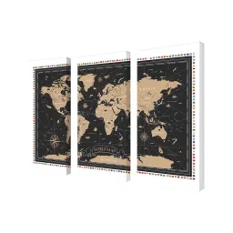 random Multicolour MDF (Set of 3) Art Panel image 3