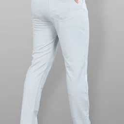 combraided Men Slim Fit Black, Grey Lycra Blend Trousers image 5