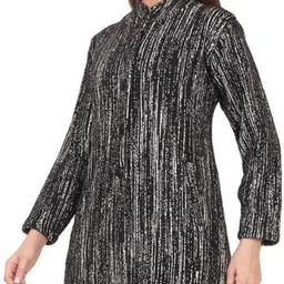 hallinton Hair , Dry Clean Only Self Design Coat For Women image 3