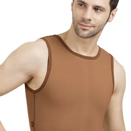 lymphacure Short Compression Vest|Back Velcro Closure |Gynecomastia Vest |Tomboy Binder Men Compression image 3