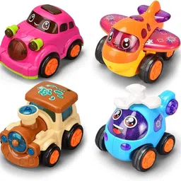 Combo Transport Set 4pcs Friction Powered Toy Cars Push n go Function for Boy-image-20