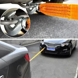nikrokz Superior Quality Multipurpose Strong Car Auto Tow Rope-001 4 m Towing Cable image 4
