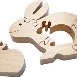 little genius JIGSAW PUZZLE-RABBIT-NATURAL FINSH image 3