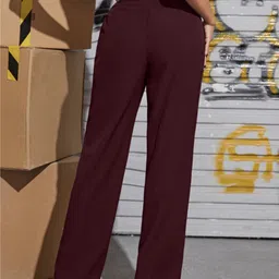 kronmenien Women Regular Fit Multicolor Lycra Blend Trousers image 2