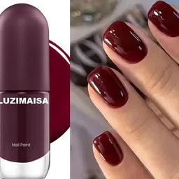 luzimaisa Professional Shine & Quick Dry Long-Lasting Nail Paint For Women wine image 1
