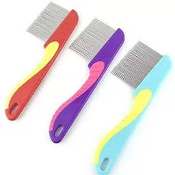 nkb 2 Pc Lice & Nit Removal Comb Set | Stainless Steel Fine Teeth & Anti-Slip Handle image 3