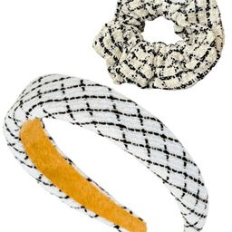 Lulala Set Of 2 Checked Scrunchie & Hairband-picture-31