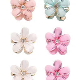 LYTIX Girls Set of 6 Assorted Beaded Alligator Hair Clip-picture-33
