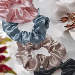 DressBerry Women Pack of 4 Embellished Ponytail Holders-image-23