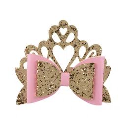 Aye Candy Girls Pink & Gold-Toned Embellished Alligator Hair Clip-image-57