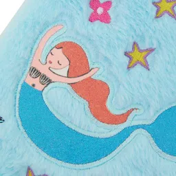 Accessorize Self Design Mermaid Fluffy Notebook Stationery image 3