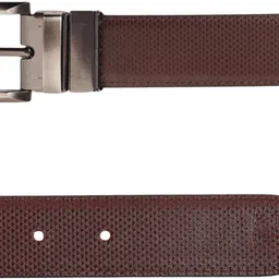 zevora Men Casual, Evening, Formal, Party Brown Genuine Leather Reversible Belt image 3