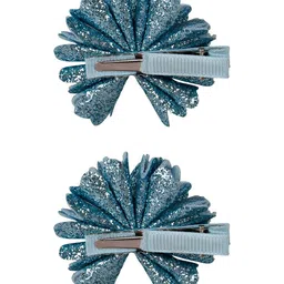 Aye Candy Girls Blue Set of 2 Embellished Alligator Hair Clip image 2