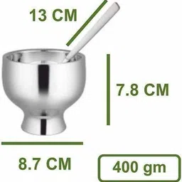 shri & sam Ice Cream Set of 4 PCS- Forte Bowl, Spoon Serving Set image 4