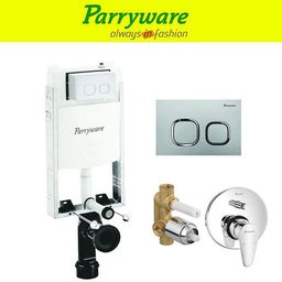 parryware Half Frame Concealed Cistern, with divater body upper uno set of 1 pic 208 Dual Flush Tank-picture-30