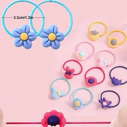 LYTIX Girls Set of 40 Assorted Beaded Ponytail Holders image 4