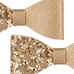 Aye Candy Girls Gold-Toned Set of 2 Glittery Alligator Hair Clip image 2