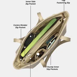 lavie Women Beige Tote image 5