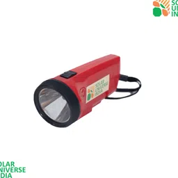 solar universe india Rechargeable Solar LED Torch with 2 Light Modes, Inbuilt Lithium Battery and Hybrid Charging 3 hrs Torch Emergency Light-picture-13