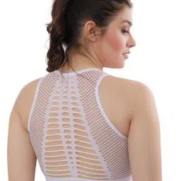 Bella Voste Geometric Self Design Full Coverage Rapid-Dry Workout Bra With All Day Comfort image 5