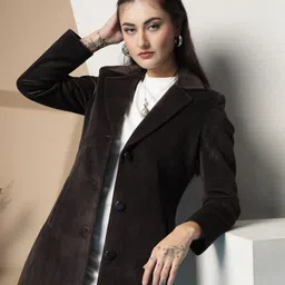 protex Tweed Solid Coat For Women image 5