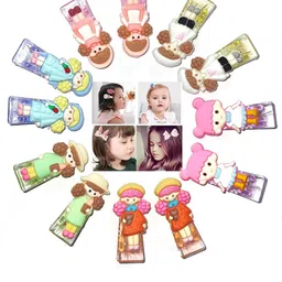 LYTIX Girls Set of 50 Assorted Beaded Ponytail Holder & Claw Clips with Hair Clips image 5