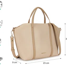 fastrack Women Beige Satchel image 4