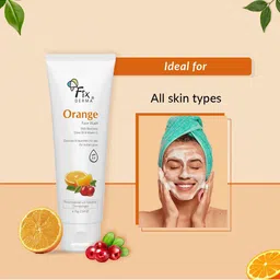 FIXDERMA Tan Removal Orange Face Wash with Vitamin E & Bearberry 75 gm image 3