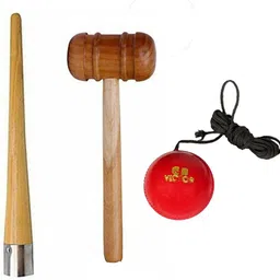 l'avenir Premium Hanging Practice/Training Ball, Grip Cone & Wood Mallet Cricket Kit-picture-22
