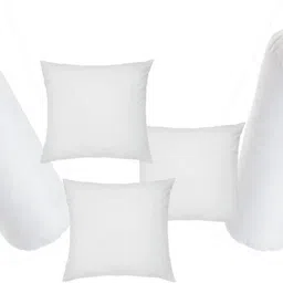 gtx Microfibre Bolster Pack of 5 Solid Combo Set Of 3 Cushions & 2-picture-15
