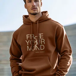 Men Full Sleeve Printed Hooded Sweatshirt-image-8