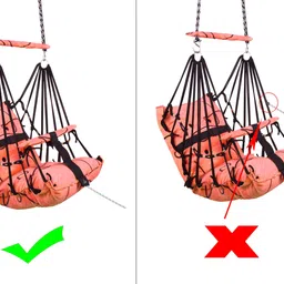 sprointal Swing Chair for Kids Baby Children jula 1-6 Years Old Baby with SafetyBelt Swing Swings image 3