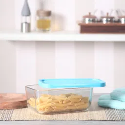 bormioli rocco 1.1 Ltr Square Glass Container image 1