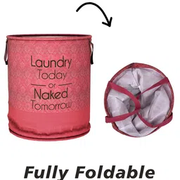 Kuber Industries Red & Teal 2 Pieces Printed Laundry Bags image 2