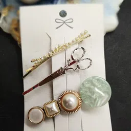 FEMMIBELLA Women Set of 3 Embellished Hair Accessory Set-image-43